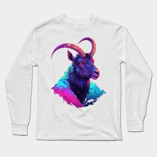 Living life on the edge, just like this mountain goat Long Sleeve T-Shirt